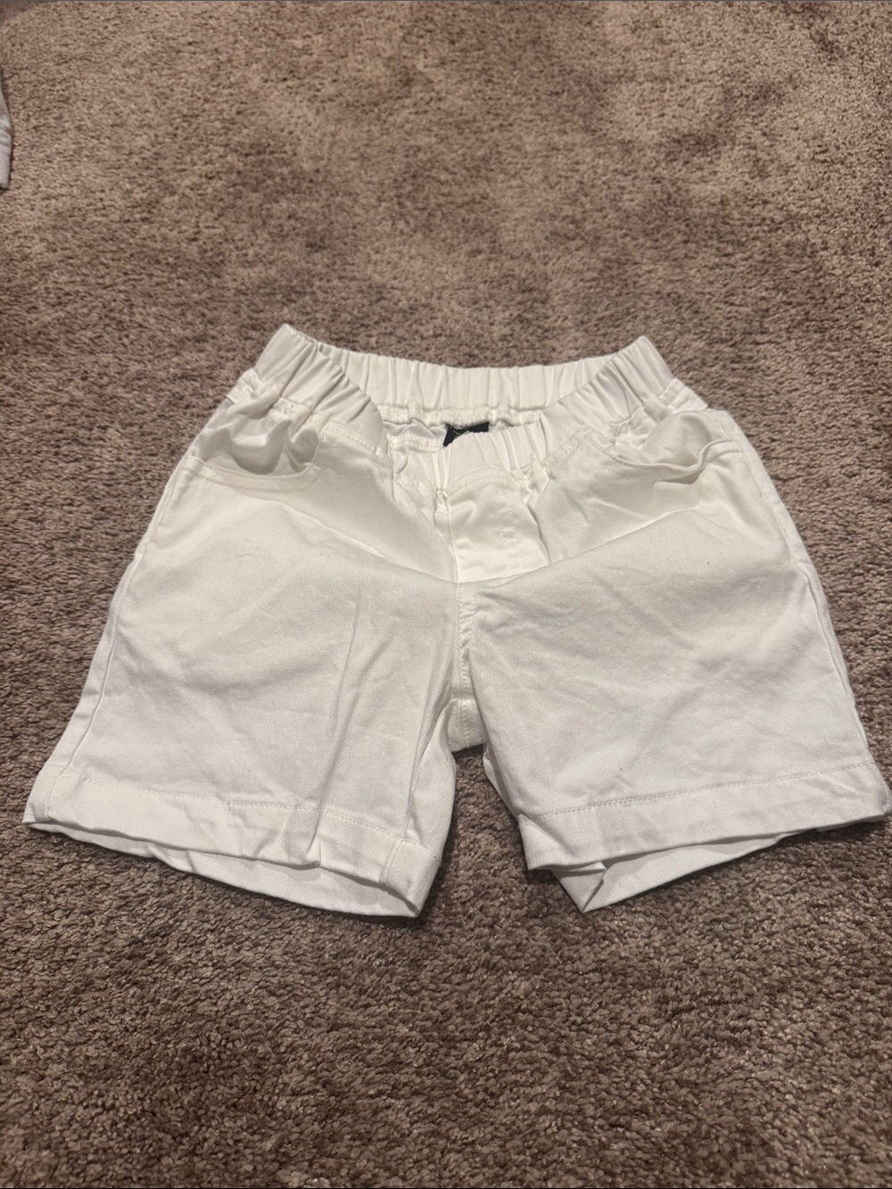 Trilogy Toddler White Casual Elastic-Waist Shorts